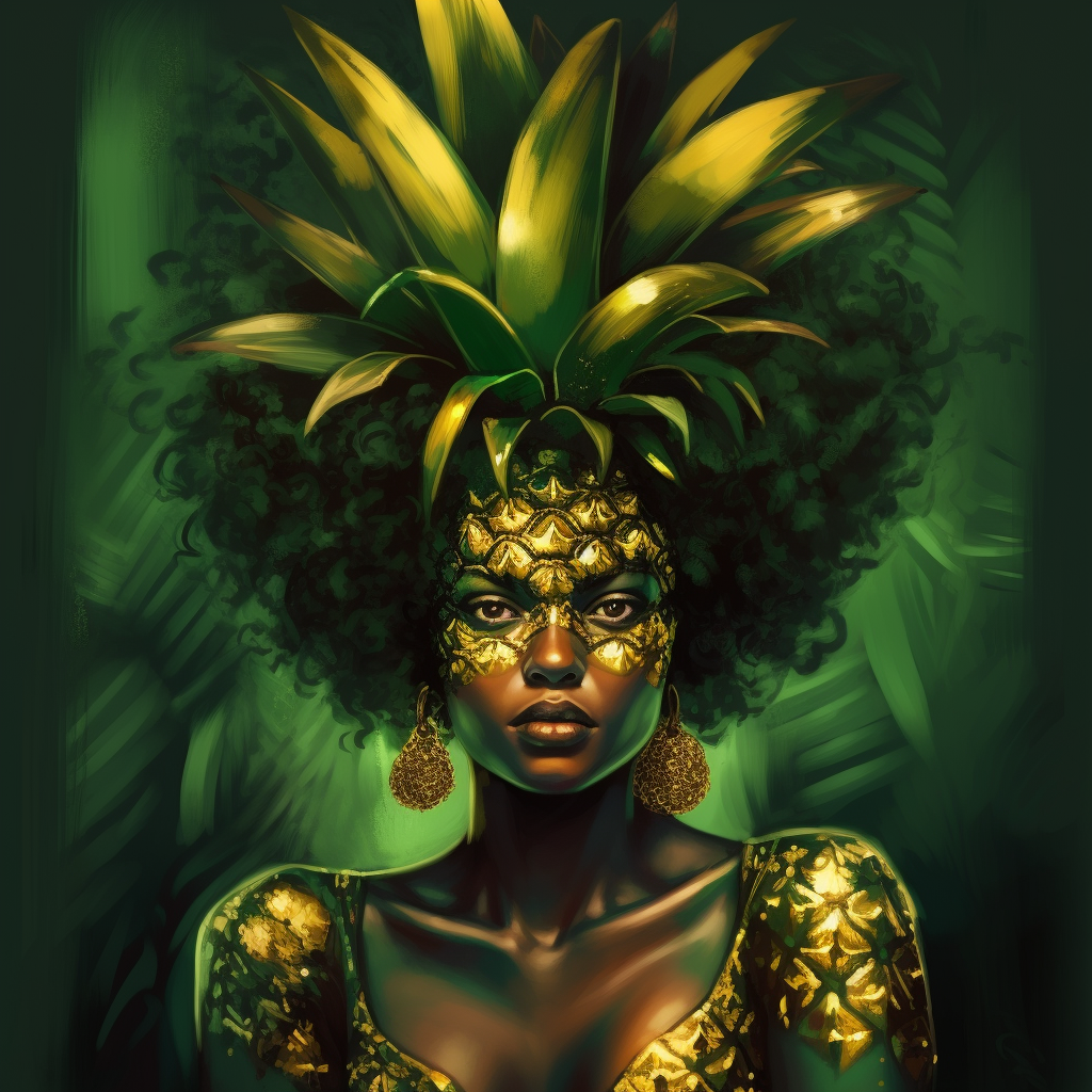 Pineapple Queen in Emerald