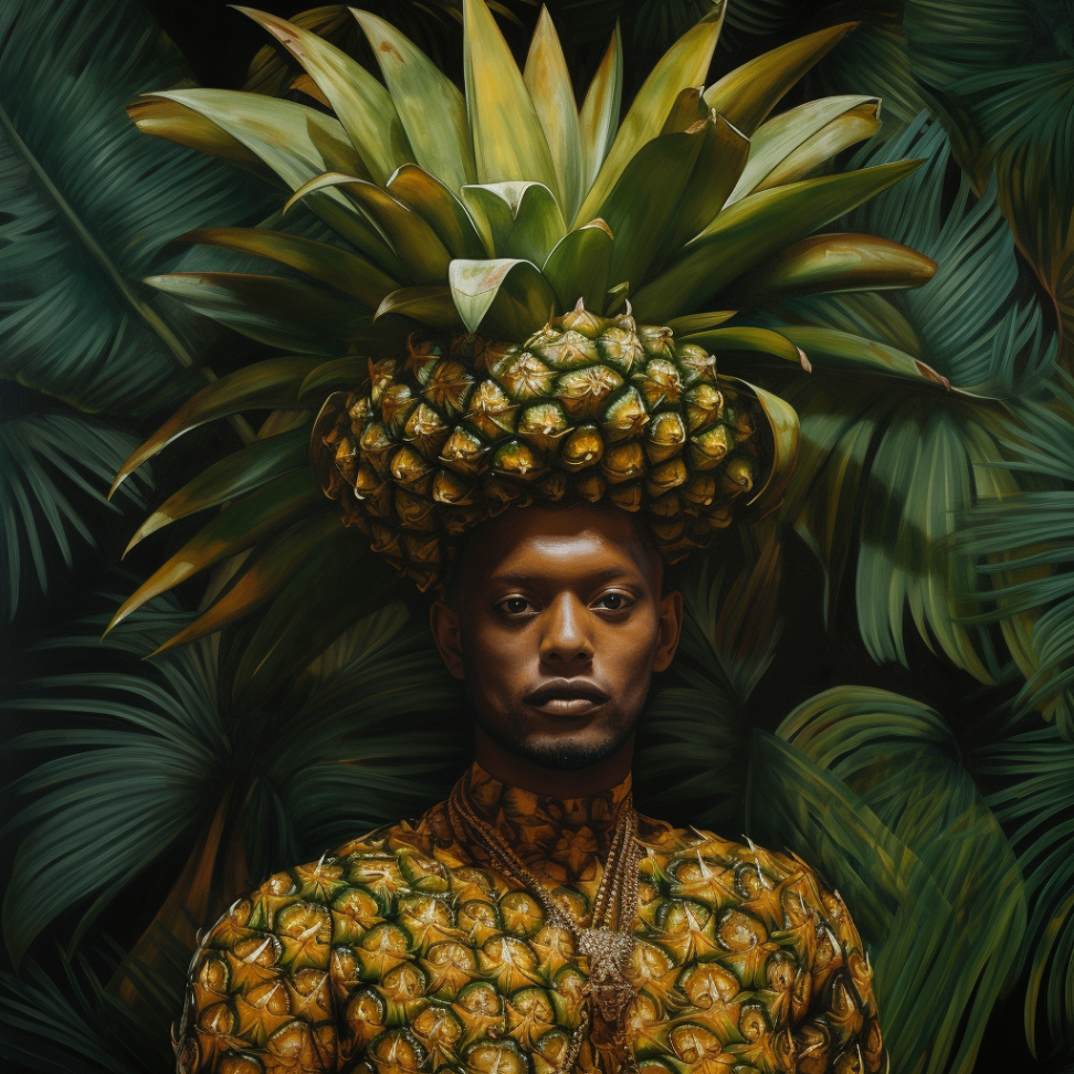 Pineapple King Portrait