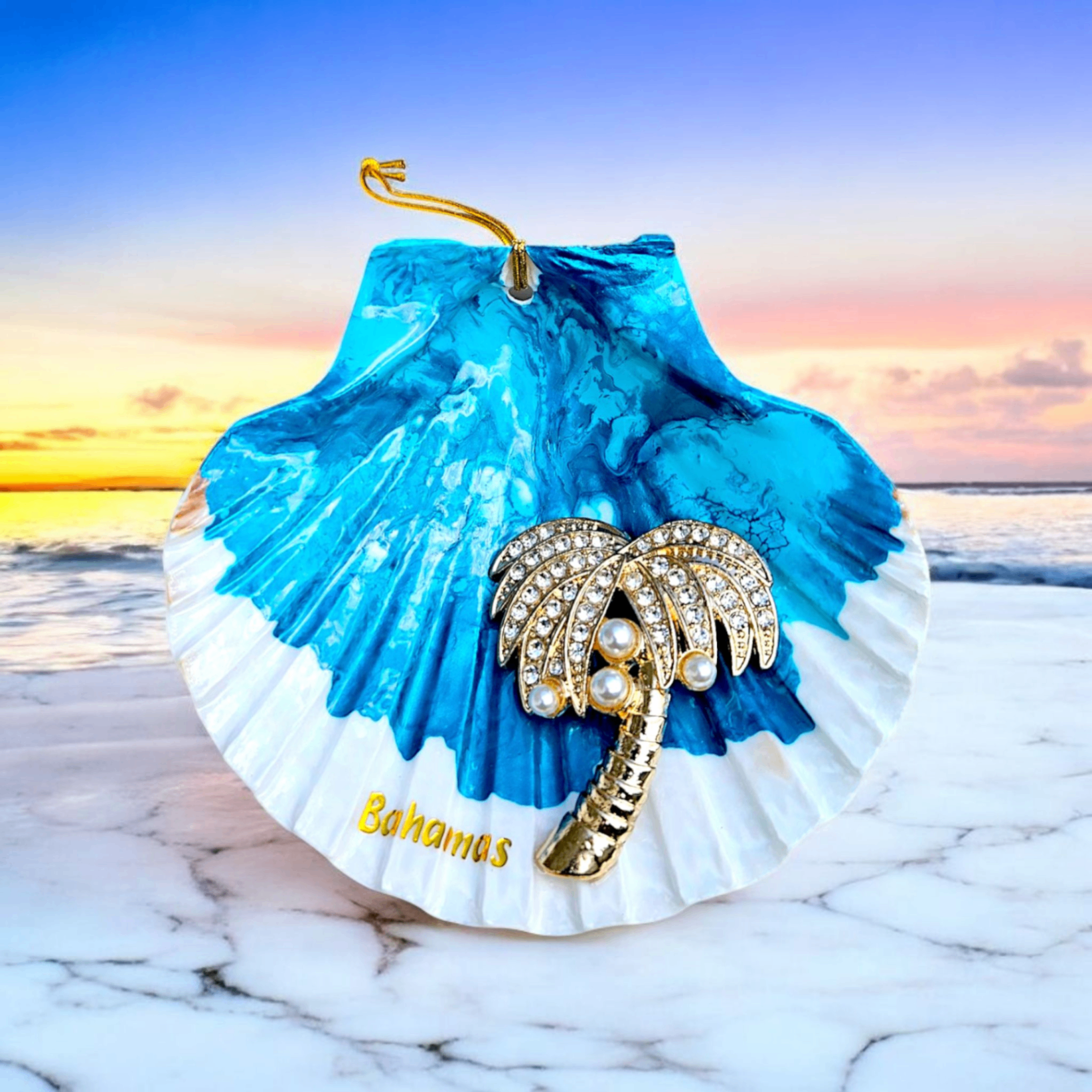 Sunset Palm Gem Shell